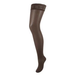 Bas de contention Femme Venoflex Incognito Absolu par Thuasne - Coloris Brun Foncé en pieds fermés