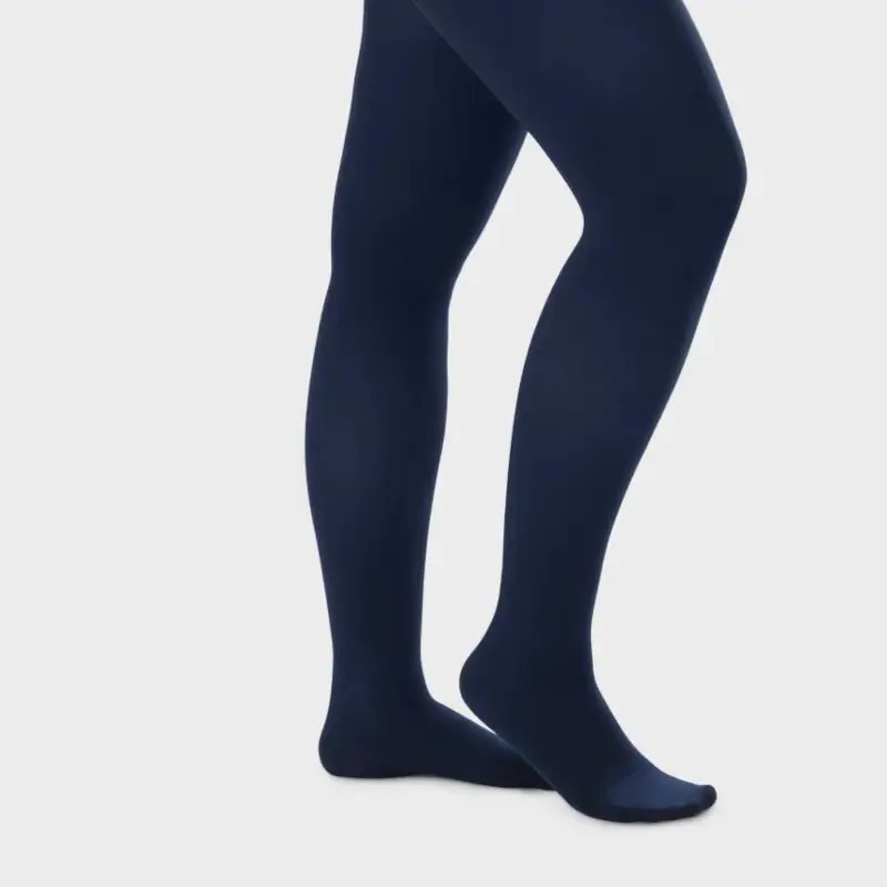 Collant de contention mixte Dynamic classe 4 par Juzo - Coloris Bleu Marine en pieds fermés Collant de contention mixte Dynamic classe 4 par Juzo - Coloris Bleu Marine en pieds fermés