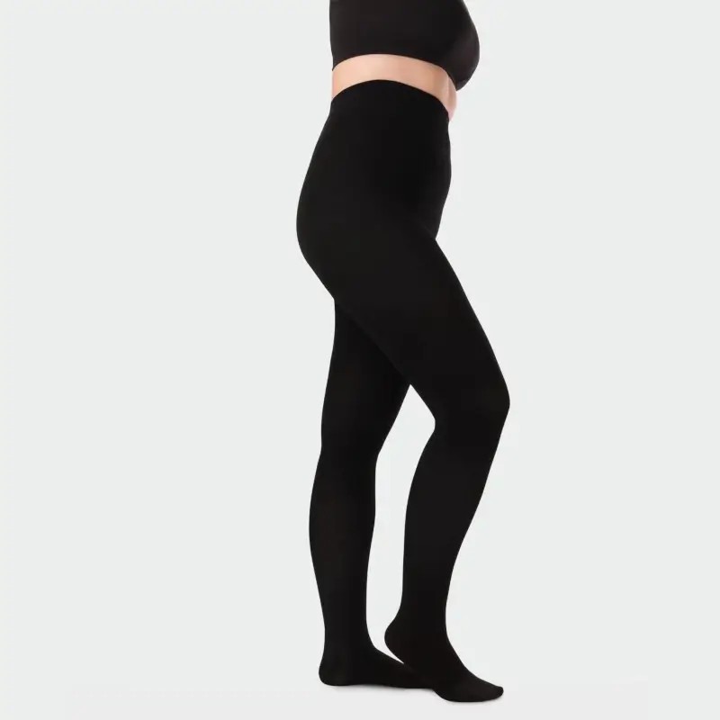 Collant de contention mixte Dynamic classe 4 par Juzo - Coloris Noir en pieds fermés