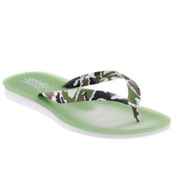Tong Gelato Arcobaleno Homme par Podowell - Vue du côté droit - Coloris Vert Camouflage