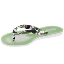 Tong Gelato Arcobaleno Homme par Podowell - Vue du côté gauche - Coloris Vert Camouflage