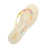 Tong Gelato Arcobaleno Femme par Podowell - Vue de dessus - Coloris Panarea Panna