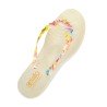 Tong Gelato Arcobaleno Femme par Podowell - Vue de dessus - Coloris Panarea Panna