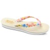 Tong Gelato Arcobaleno Femme par Podowell - Vue de côté - Coloris Panarea Panna