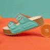 Sandale Gelato Woodstock Femme 2.0 PRO par Podowell - Vue côté gauche - Coloris Turquoise