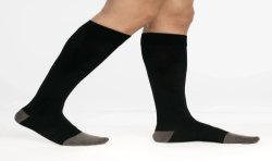 Chaussettes de contention Homme diabétique Diabtx3 Classe 3 par Sigvaris - Coloris Noir