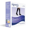 Chaussettes de contention Homme diabétique Diabtx3 Classe 3 par Sigvaris - Packaging