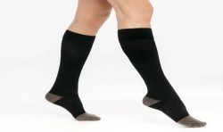 Chaussettes de contention Femme diabétique Diabtx3 Classe 3 par Sigvaris - Coloris Noir