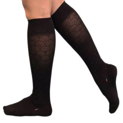 Chaussettes de contention Femme Legger Casual Eco Fibre classe 2 par Innothera - Coloris Noir Pixie