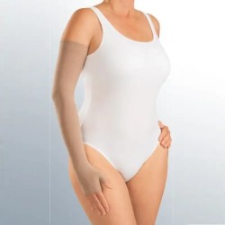Manchon de compression Mediven Harmony bande picots avec mitaine Classe 2 - Coloris Sable