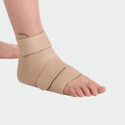 Dispositif de compression pour le pied Juzo Compression Wrap - Face Beige