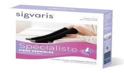 Chaussettes de contention Femme Spécialiste Pieds Sensibles par Sigvaris - Packaging