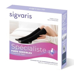 Chaussettes de contention Femme Spécialiste Pieds Sensibles par Sigvaris - Packaging