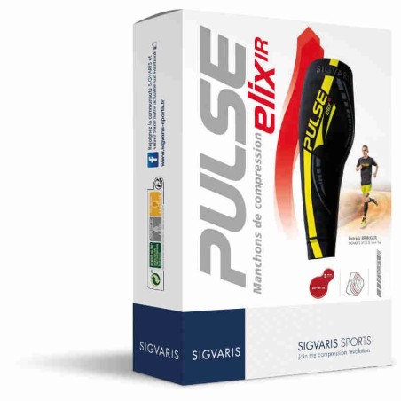 Packaging Manchon Pulse Elixir de Sigvaris - Coloris Lime Packaging Manchon Pulse Elixir de Sigvaris - Coloris Lime