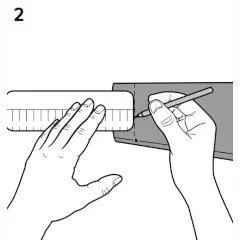 Découpage du manchon de compression JuzoPrime Light - Etape 2
