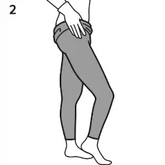Mise en place du legging Juzo ScarPrime Light - Etape 2