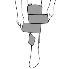 Mise en place du dispositif Juzo Compression Wrap pour le mollet - Etape 5